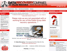 Tablet Screenshot of datarecoverycompanies.co.uk